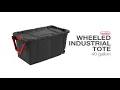 Sterilite 40 Gallon Wheeled Industrial Tote