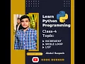Python Tutorial Class-4 For Beginners In Urdu or Hindi INCREMENT WHILE LOOP LIST In Python