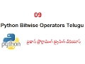 Python Bitwise Operators in Telugu Bitwise Operators in python VLR Training Class 09