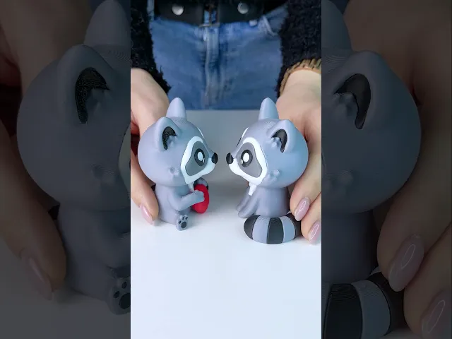 Cute Raccoon Clicker, with Heart and w/o Heart! Fun Clicky video thumbnail