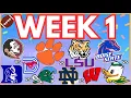 CFB Week 1 Way Too Early Picks Predictions 2026