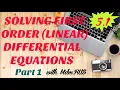 CHAPTER 5 1 FIRST ORDER DIFFERENTIAL EQUATIONS - Part 1