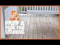 How to Prep a Deck for Staining The Home Depot