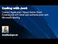 Coding with JoeG - React Native Client