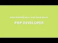 PHP Developer High demand Skill And Their Roles Indian Jobs
