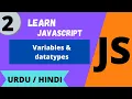 JavaScript Variables Data types Lec - 2 JavaScript tutorial for beginners in Waqar Ahmed