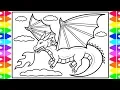 How to Draw a Dragon for Kids Dragon Coloring Pages for Kids