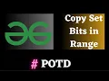 POTD gfg Copy Set Bits in Range solution Puneet Kumar IIITD