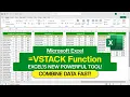 MS Excel - VSTACK Function VSTACK Formula in Excel