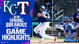Royals vs Rangers Spring Breakout Game Highlights 26 MLB Highlights