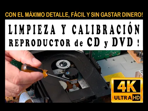 Download MP3 Limpieza y calibración de reproductor de CD y DVD, fácil, gratis y con el máximo detalle en 4K