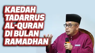 dr maza kaedah tadarrus al quran di bulan ramadhan