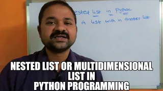 Nested List In Python Programming Multidimensional List