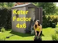 Keter Factor 4x6 Outdoor Garden Storage Shed 4 6