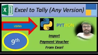 Excel to Tally Any Version Using Python Part-9 Import Payment Voucher