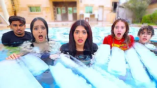 اخر شخص يخرج من الثلج يربح 100 000 