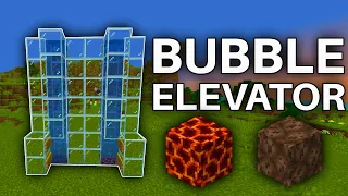 How to make SUPER EASY Bubble Elevator in Minecraft 1 21 Java and Bedrock