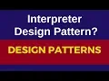 Interpreter design pattern patttern real world example interpreter design pattern