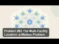Problem The Multi-Facility Location p-Median Problem