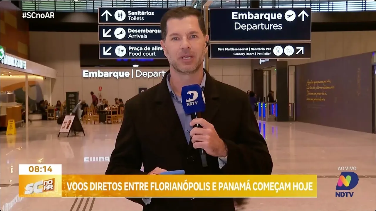 Voos diretos entre Florianópolis e Panamá começam a operar nesta terça-feira