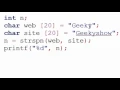 99 strspn function in C Programming Hindi