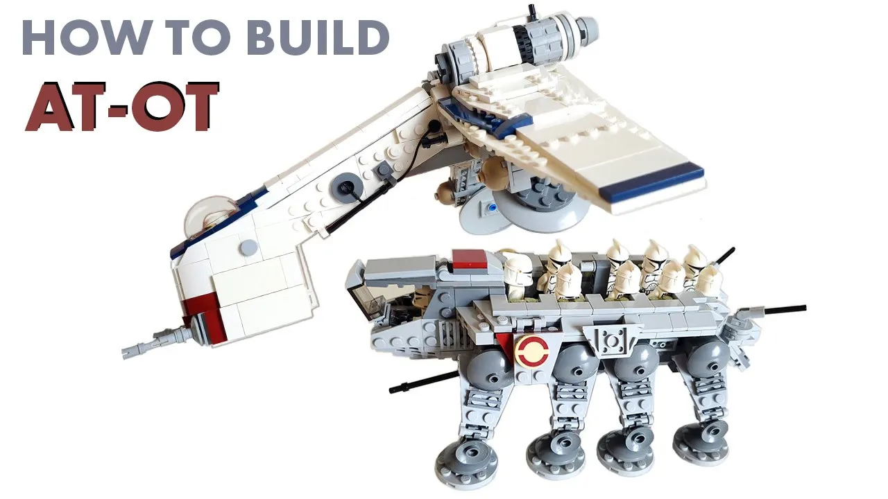 Lego & Star Wars Stop Motion - Republic Dropship and AT-OT