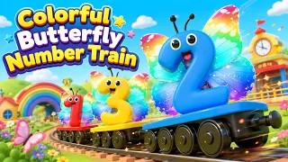 Colorful Butterfly Number Train
