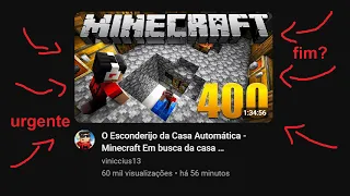 🔥 VINICCIUS13 REVELOU O ESCONDERIJO NO EP 400!!!!!!!!!!!!!!! REACT AO VIVO KKKKK