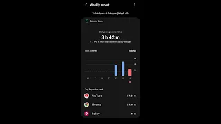 How to set goal for phone usage or screen time in android phone