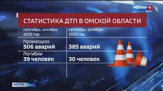 За два месяца в Омской области произошло больше 500-от аварий