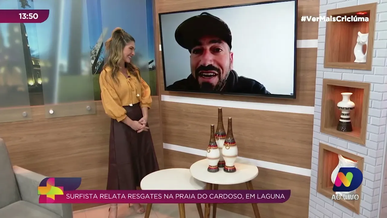 Surfista Thiago "Jacaré" relata resgates na Praia do Cardoso no último fim de semana