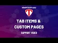 Tab Items Custom Pages - Help Stack Team App
