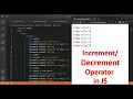 Operators in JS JavaScript Operators JavaScript Tutorial in Hindi part 17