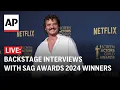 SAG Awards 2024 LIVE Interviews backstage with winners