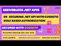 06 - Securing NET API With Amazon Cognito Role Based Authorization AWS Lambda API Gateway