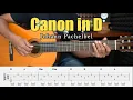 Download Lagu Canon in D - Fingerstyle Guitar Tutorial + TAB \u0026 Lyrics