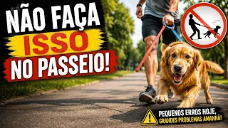 Não faça isso durante o passeio. Seu cachorro deve aproveitar essa hora. 