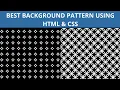 how to create a amazing website background pattern background creative css design css