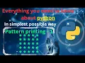 Pattern printing 1 square pattern pattern printing in python python full course complete