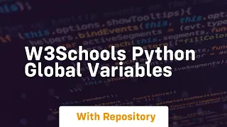 w3schools python global variables