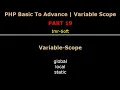 PHP Fundamentals Bangla Tutorial Part-19 Variable Scope imr soft