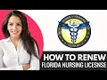 How To Renew Florida Nursing License Online 2025