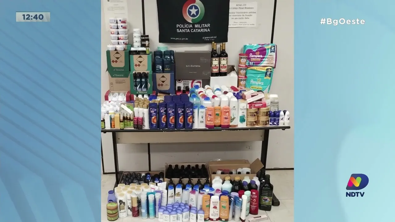 Carga de produtos sem despacho aduaneiro é apreendida em Dionísio Cerqueira