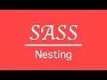 SASS How to do nesting SCSS Tutorial