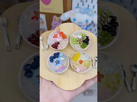 🍓🍧✨迷你粘土水果冰砂🍓🍧✨｜Miniature Clay Dessert DIY｜可愛手作 食玩 #手工 #DIY #食玩 #迷你手作 #治癒