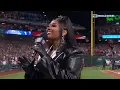 Jazmine Sullivan s AMAZING National Anthem before World Series Game 5