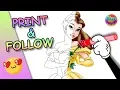 COLORING BOOK PAGES TO PRINT BELLE BEAUTY AND THE BEAST