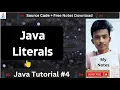 Java Tutorial Literals in Java Keywords Input from User 2023