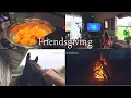 Vlog November Friendsgiving Potluck party Farm Doggy