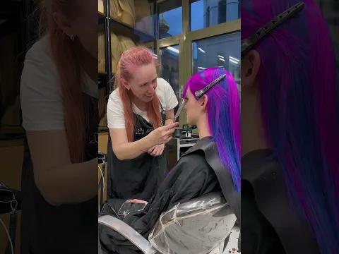 Весь процесс яркого окрашивания😍🔥